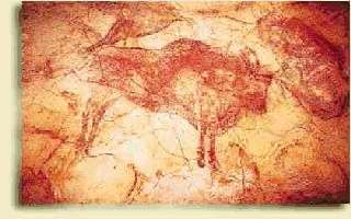 Detalle de las pinturas de la cueva de Altamira